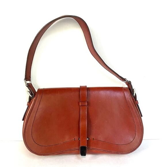 Prada Vitello England Shoulder Bag Cognac - Picture 1 of 11
